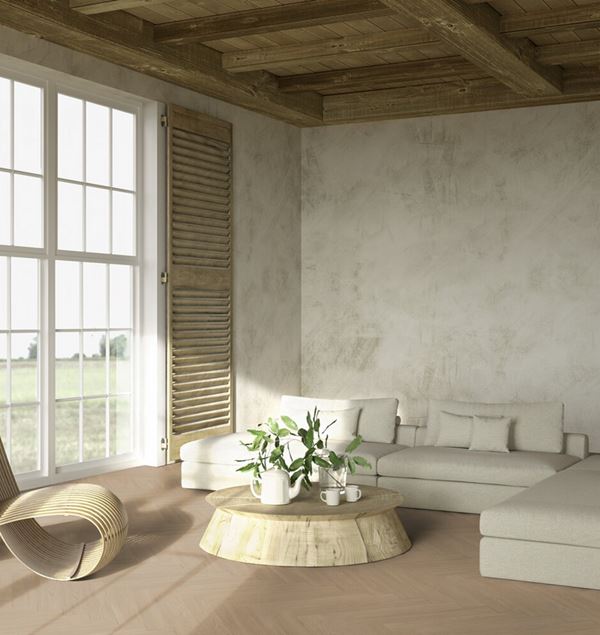 Gerflor Virtuo 55 Rigid Acoustic Blomma Natural Herringbone Klikkvinyl