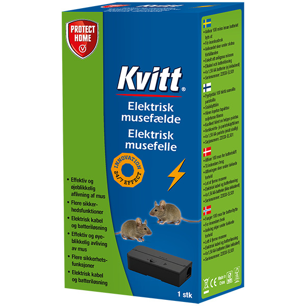 SBM Life Science Elektrisk Musefelle Kvitt