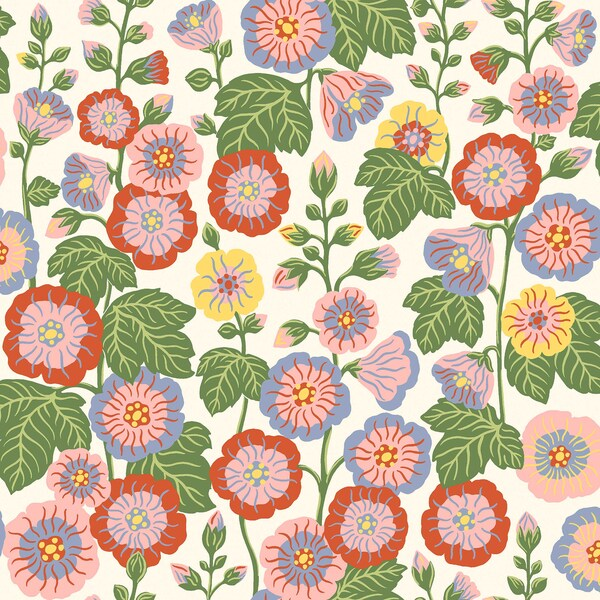 Boråstapeter Happy Hollyhocks 9171