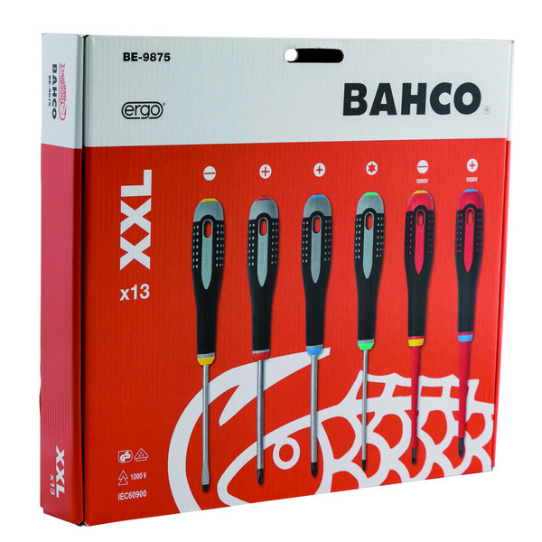 Bahco Skrutrekkersett Ergonomisk - 13 deler