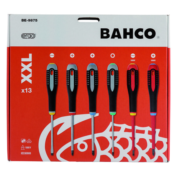 Bahco Skrutrekkersett Ergonomisk - 13 deler