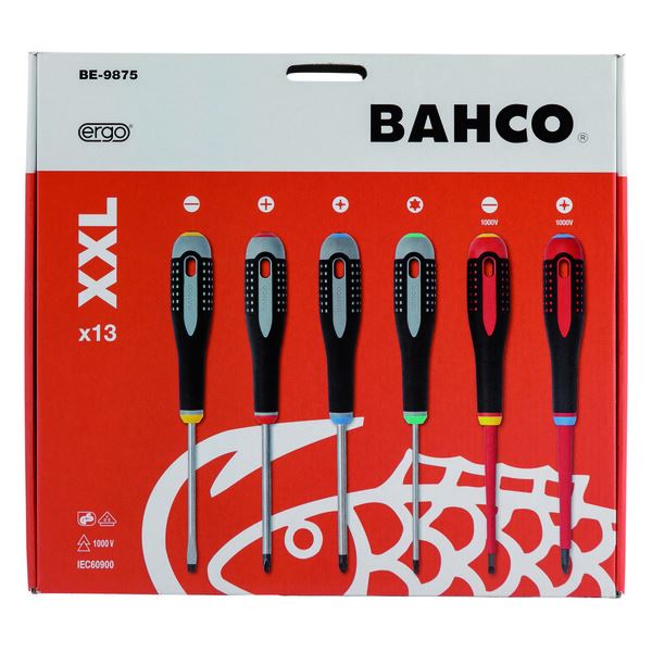 Bahco Skrutrekkersett Ergonomisk - 13 deler