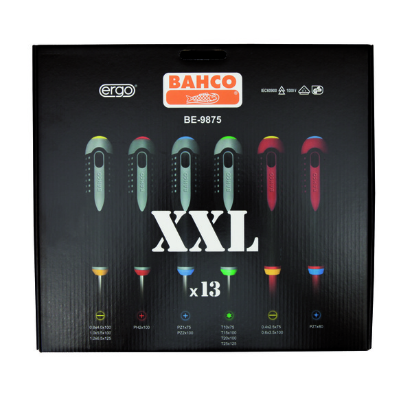Bahco Skrutrekkersett Ergonomisk - 13 deler