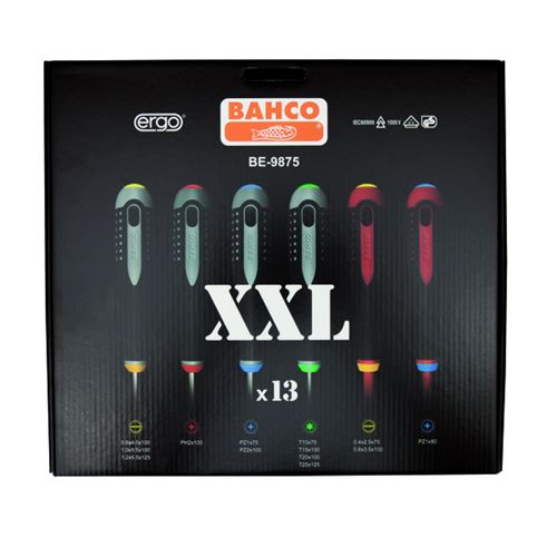 Bahco Skrutrekkersett Ergonomisk - 13 deler