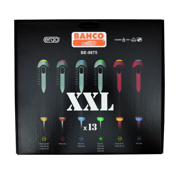 Bahco Skrutrekkersett Ergonomisk - 13 deler