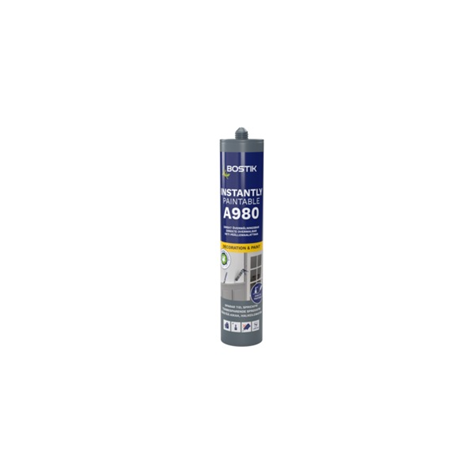 Bostik Fugemasse A980 Instantly Paintable White 300ml