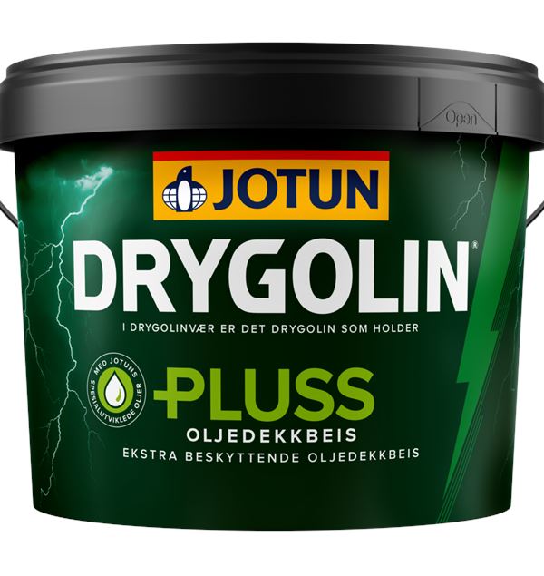Drygolin Pluss Oljedekkbeis Hvit 10 l