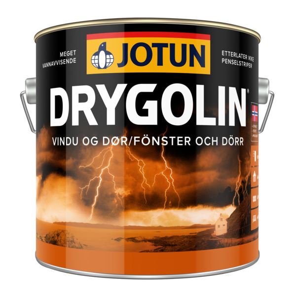 Drygolin Vindu og Dør Maling Hvit 3 l