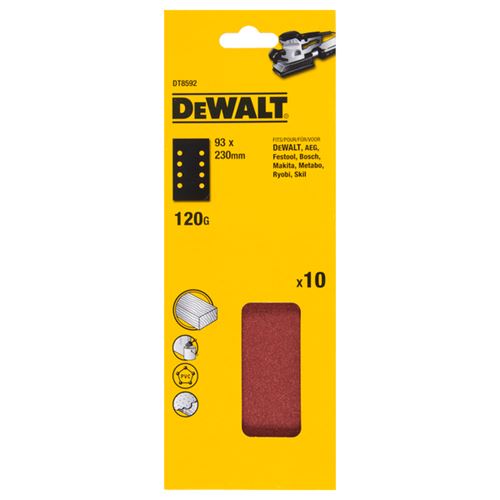 DeWALT DeWalt Slipepapir m/hull 120K DT8592