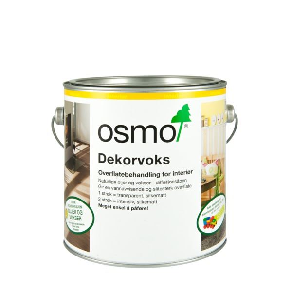 Osmo Dekorvoks Intensive Farge 3188 Snø 2,5 l