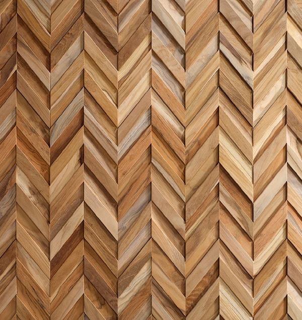 Storeys VEGGBEKLEDNING CHEVRON TEAK22760410