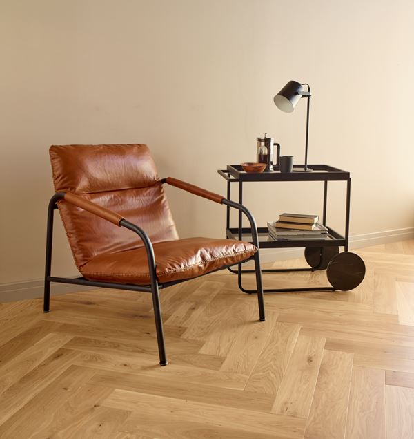 Saga Herringbone Coconut Parkett