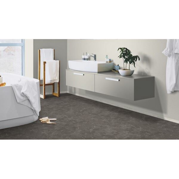 Tarkett Aquarelle Royal Marble Anthracite Våtromsbelegg 2 m