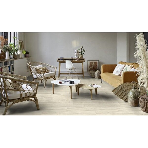 Tarkett Iconik Texstyle Apunara Oak White Vinylbelegg 2M
