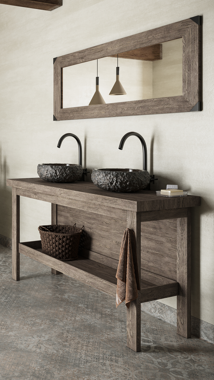 Våtrom Aquarelle Carcassonne Concrete Blue Våtromsbelegg 4 m