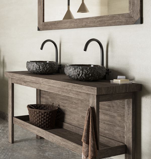 Våtrom Aquarelle Carcassonne Concrete Blue Våtromsbelegg 4 m