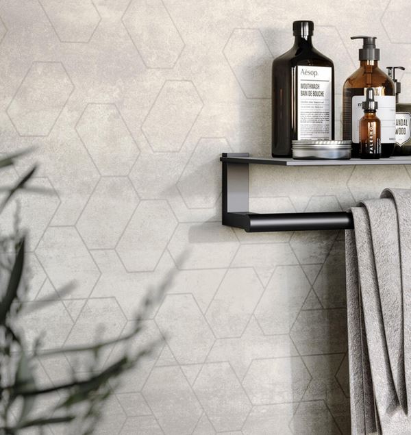 Tarkett Aquarelle Connect Grey Våtromsvegg 2 m