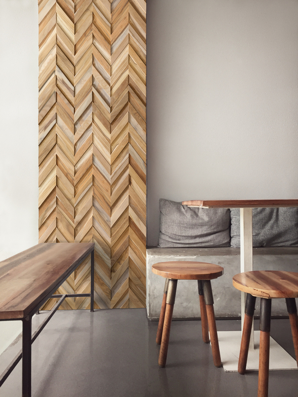 Storeys VEGGBEKLEDNING CHEVRON TEAK22760410