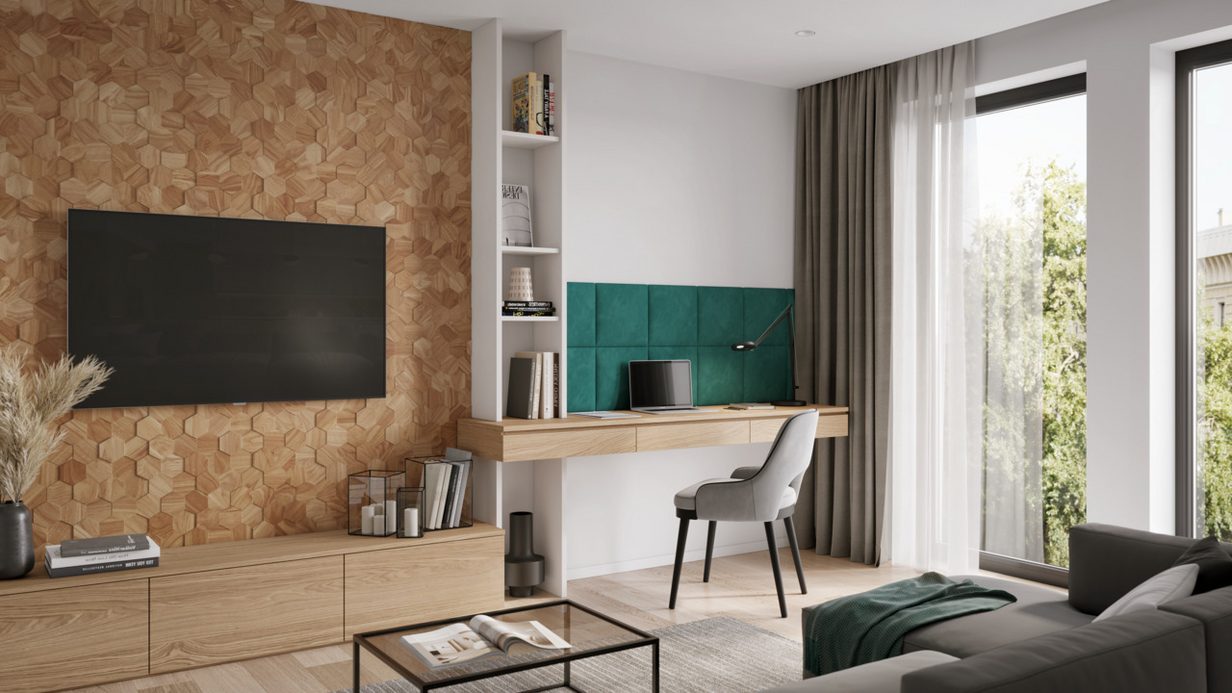 Storeys VEGGBEKLEDNING HEXAGON TEAK22760414