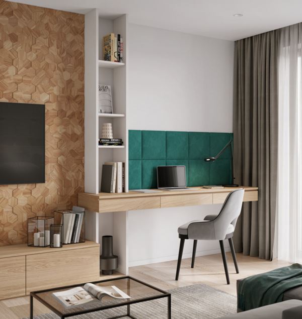 Storeys VEGGBEKLEDNING HEXAGON TEAK22760414