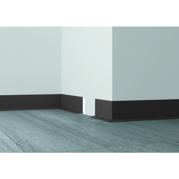 Farveringen Fotlist PVC Selvklebende - Mørk Grå 50 mm