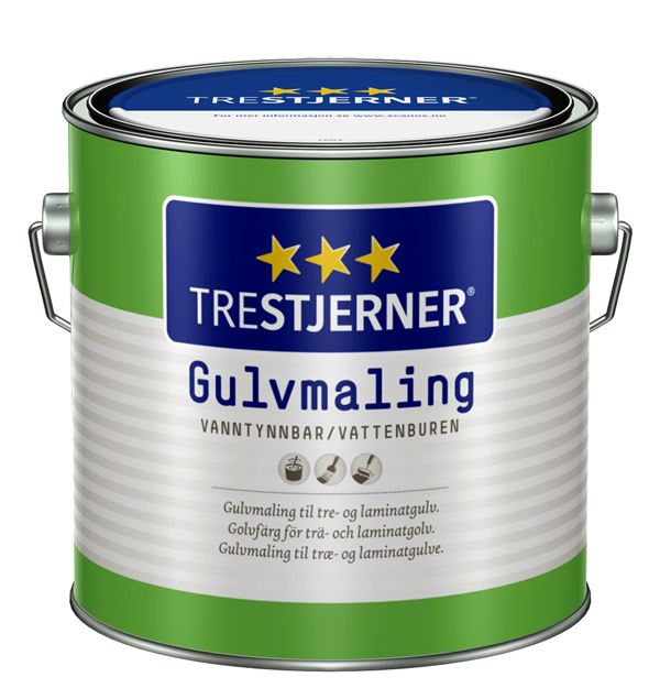 Trestjerner Gulvmaling Halvblank A - base 2,7 l