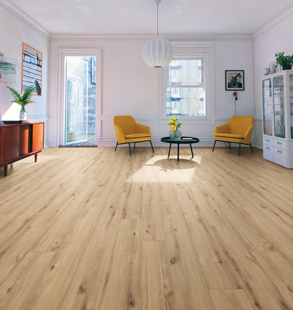 Moskus Longboard Sand Eik Laminatgulv