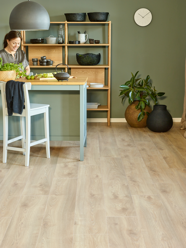 Moskus XL Lys Beige Eik Laminatgulv