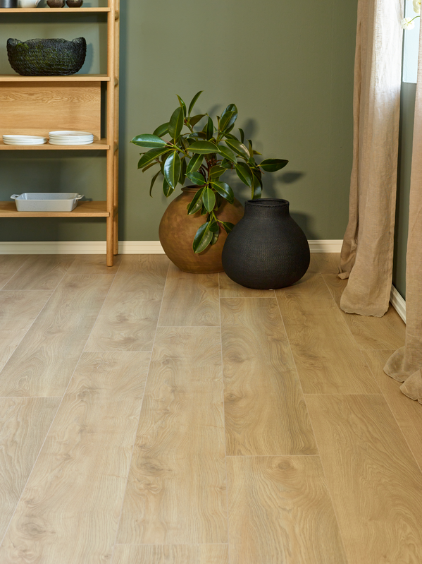 Moskus XL Lys Beige Eik Laminatgulv