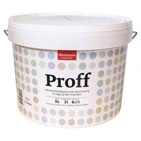 Baronesse Proff Hvit/A - base 9 l