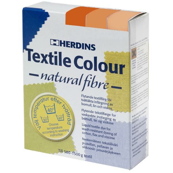 Herdins Textile Colour Natural Fibre Tekstilfarge 285gr 705 Orange