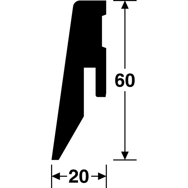 Saga Hardwood Fotlist Færder, Dyna, Torungen 20x60x2380mm
