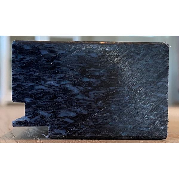 Meister Saga Hardwood Slagkloss Hardplast - 3,8X6X35cm