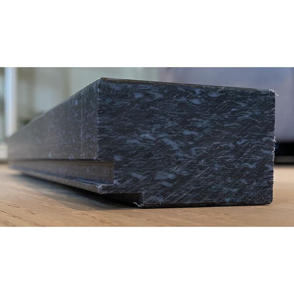 Meister Saga Hardwood Slagkloss Hardplast - 3,8X6X35cm