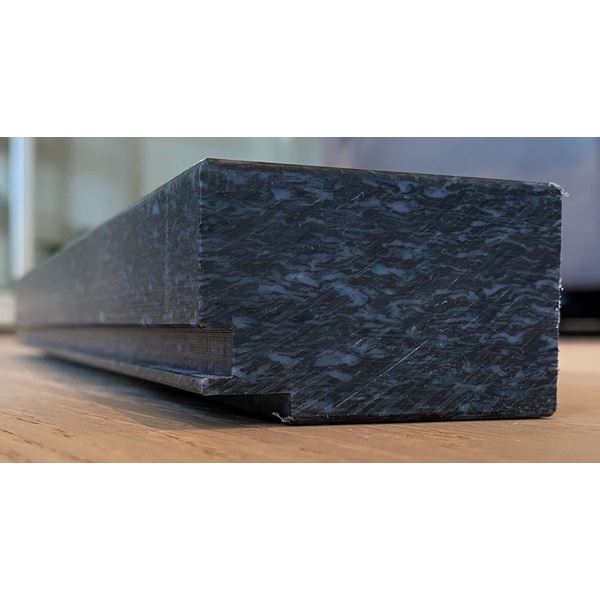 Meister Saga Hardwood Slagkloss Hardplast - 3,8X6X35cm