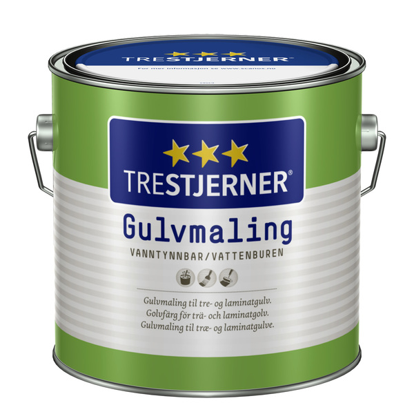 Trestjerner Gulvmaling Halvblank A - base 2,7 l