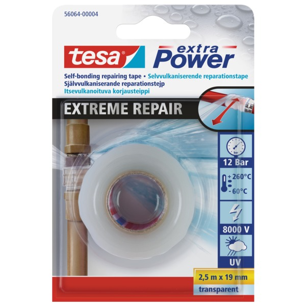 Tesa Silikontape Transparent 19 mm x 2,5 m