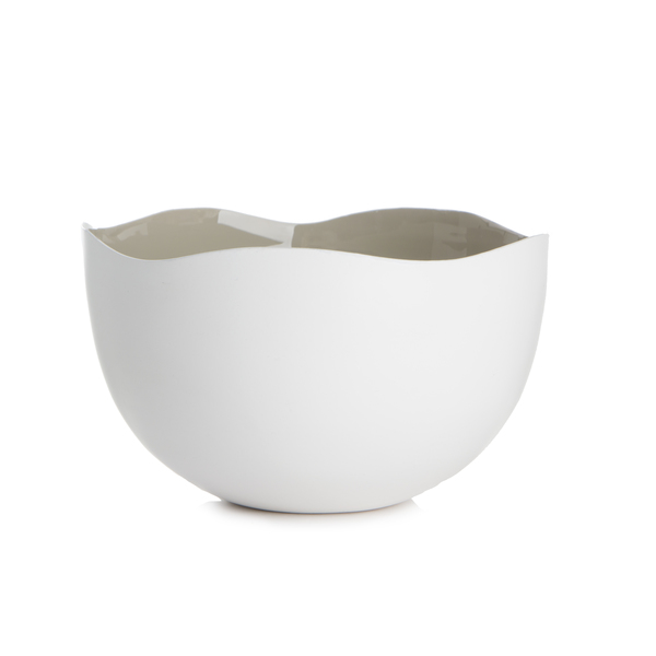Festival Skål Hvit/Beige Organisk
