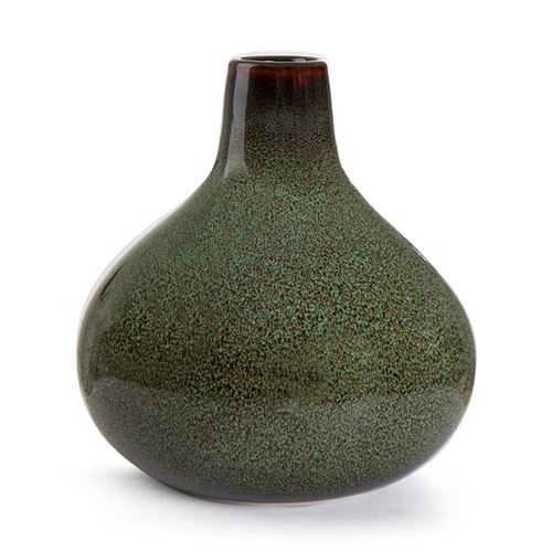 Festival Vase Glasur Grønn/Brun