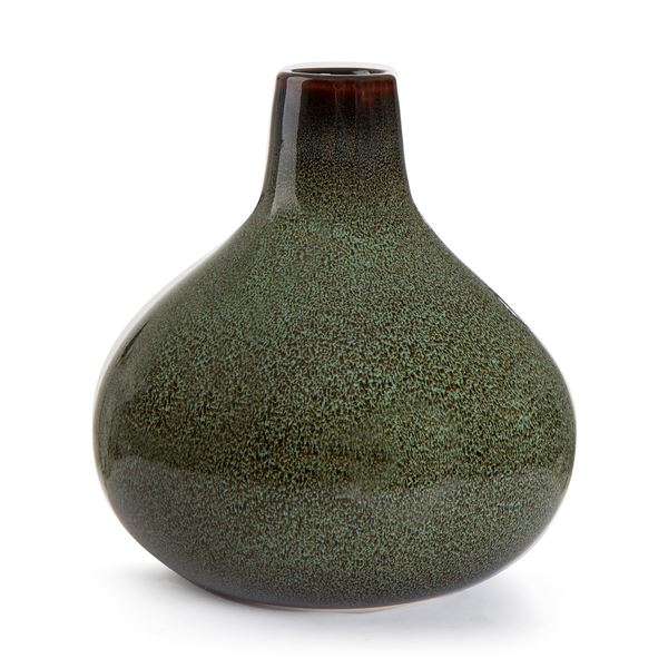 Festival Vase Glasur Grønn/Brun