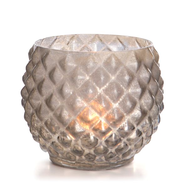 Festival Telysholder Tåke m/Diamantmønster - 8 cm