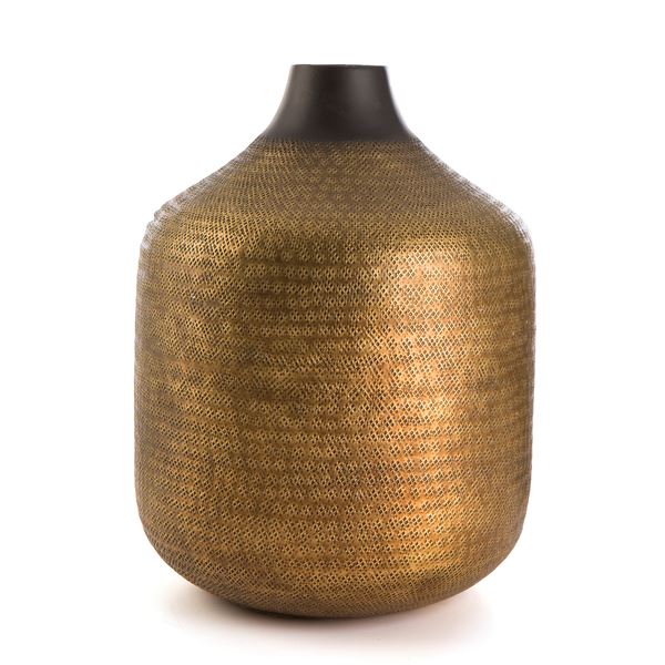 Festival Vase Antikk Gull/Sort - 31 cm
