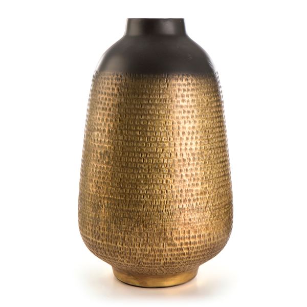 Festival Vase Antikk Gull/Sort - 38 cm