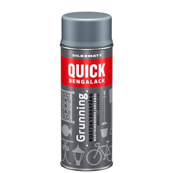Scanox Quick Bengalack Grunning Spray Silkematt Grå