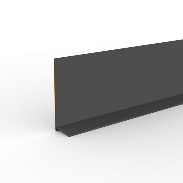 Farveringen Fotlist PVC Selvklebende - Mørk Grå 50 mm