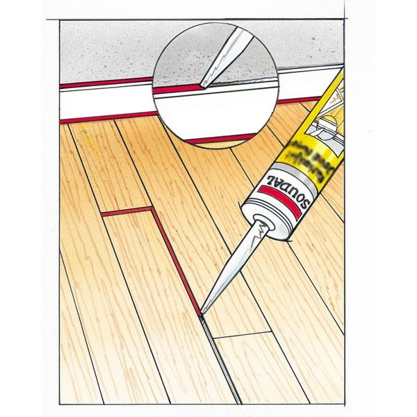 Soudal Parkettkitt Medium Eik / Bøk 300 ml