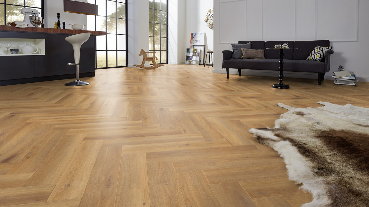 Kronotex Herringbone 3861 Pisa Oak Laminatgulv