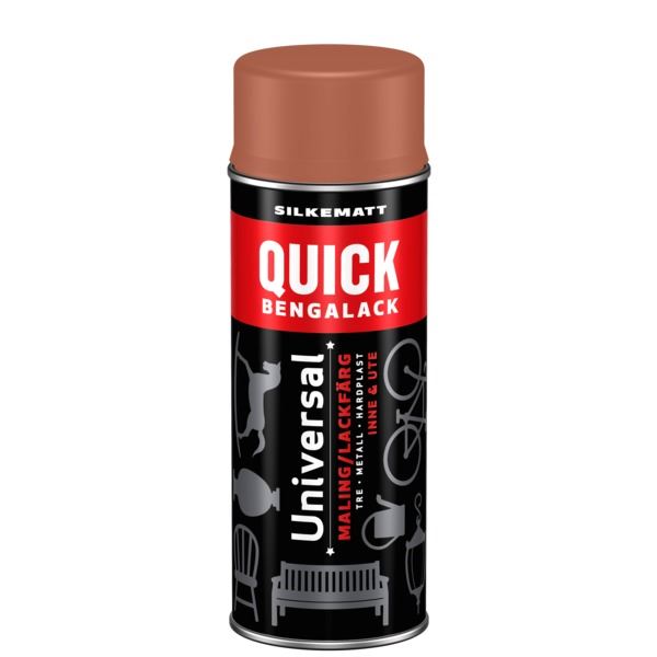 Scanox Quick Bengalack Spray Rød Terracotta Silkematt 400ml