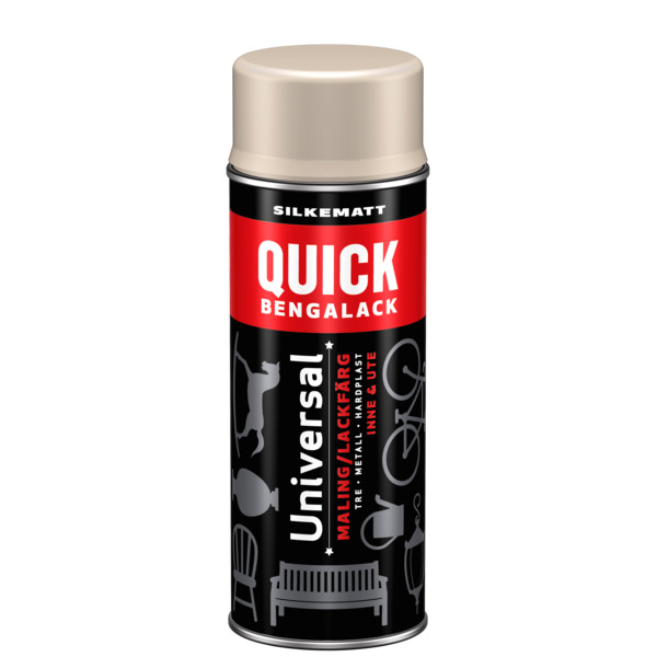 Scanox Quick Bengalack Spray Lys Lin Silkematt 400ml