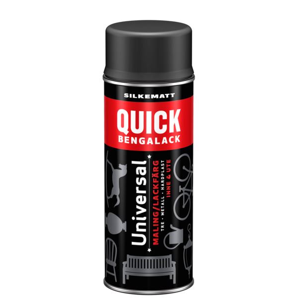 Scanox Quick Bengalack Spray Dempet Sort Silkematt 400ml